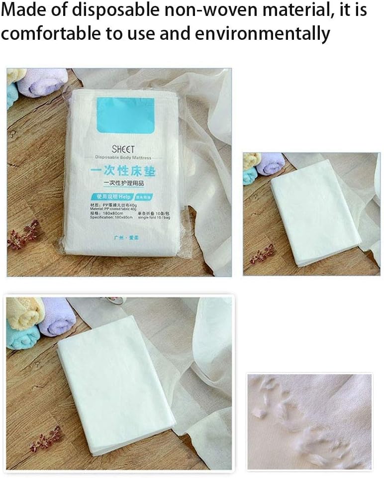woobles Massage Couch Cover, 10 Pcs Disposable Bed Sheets Waterproof Non-woven Fabrics Bed Sheet Idea for Beauty Salon Body Massage and Hospital Therapy Hygiene Care - Image 4